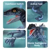 Sinovan Afstandsbediening Dinosaurusspeelgoed voor kinderen 2,4 GHz Robot Lopend Dinosaurusspeelgoed Simulatie Velociraptor Cadeaus voor jongens 3-5 240117