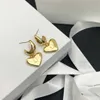 Stud 14K Gold Plated earrings Heart-shaped dangle earrings tiny stud earrings Fashion Women Earring Wedding Party Jewelry