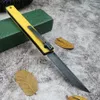 Couteau EDC de poche modèle léger 8Cr13Mov, lame jaune/noir/bleu, poignées en Nylon, auto-défense, outils de Camping tactiques, 7096