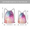 Einkaufstaschen Galaxy Nebula Kordelzug Rucksack Männer Gym Workout Fitness Sporttasche gebündelt Yoga für Frauen