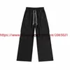 Men's Jeans Black Zippered Pocket Workwear Pants Men Women Top Quality Jogger Drawstring Trousersyolqyolq