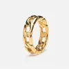 Band Rings Hollow Out Chain R316L Stainelss Steel Jewelry Punk Style Men Women Fashion Ring J240118