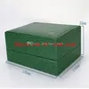 2022 Ship Super Quality Watch Box New Style Green Original Box Papers Leather Bag Presentlådor i GM T SU B Se A Watch Box Gree246T