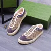 Erkekler Canvas Ayakkabı Tasarımcı Moda Kırış Koşu Deri Deri Baskı Klasik Erkekler Günlük Bee Lüks Marka Spor ayakkabıları Açık Boyut 38-44