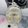 School Bags Korean Cute Fashion Star Bear Girl Backpack Y2k Aesthetic All Match Tie Dye Kawaii Backpacks Harajuku Sweet Student Schoolbag