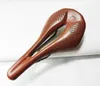 Selle 2023 Taozik 145mm Marrone Finta Pelle Hollow Breathy Leggero Sella per bici da corsa Sella per bicicletta