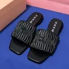 Slipper Designer Slides Women Sandals Luxury Casual slippers for Spring and Autumn Summer designer leather ladies sandals Comfort Padded Front Strap Shoe