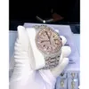 Iced Out VVS Moissanite Watches Diamond Automatic Movement Luxury Handmade Fully Ice out Diamond Hip Hop Watch