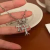 2024 Designer Marke Kreuz Ch Halskette für Frauen Chromes Stil Herren Titan Anhänger Diamant Kleine Männliche Hip Hop Kette Herz Männer Klassische Schmuck Halskette Aboo