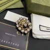 European and American fashion diamond letter brooch temperament trend coat suit accessories female high quality fast delivery