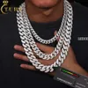 jewelry designer mens hip hop mossanite necklace 620mm 925 sterling silver micro paved vvs moissanite iced out miami cuban link chainhiphop