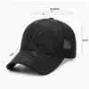 Ball Caps Sommer Männer Frauen Baumwolle Getarnt Netz Baseball Kappe Brief Gestickte Mode Snapback Sport Retro Casual Hip Hop Sonnenhut