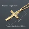 Pendant Necklaces Fashion 2K Tree Of Life Cross Titanium Steel Necklace Men And Women Simple Jewelry Couple