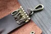 Plånböcker Anti-Loss Key Plånbok Crazy Horse Leather Bag Compact Holder Case