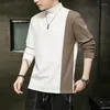 メンズフーディースタイリッシュなカジュアルスウェットシャツ韓国Y2K衣類ヒップホップボーイズファッショントップティーホムプルオーバーボトムシャツ