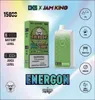 Jam King CKS ENERGON vape 15000 затяжек Электронная сигарета 24 мл Предварительно заполненная USB-C Зарядка E Liquid Power Экранный дисплей 2% 3% 5% 650 мАч оптом против затяжки 9k Tornado Bang Vape 16000