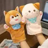 Kukla sevimli küçük doldurulmuş hayvanlar el kukla peluşları kawaii kedi peluş kukla bebek öğrenmek oyuncaklar çocuk için oyuncaklar çocuklar kız bebek doğum günü