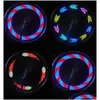 Lumières de vélo Colorf 14 LED Roues lumineuses Avertissement Vélo 30 Changements Signal Pneu Spoke Flash Accessoires de cyclisme étanches Drop Deliver Dho6W