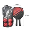 Conjunto de pás de pickleball, raquetes de madeira com 4 bolas, bolsa de transporte para adultos, mulheres, raquetes de pickleball, treinamento esportivo 240117