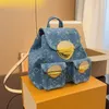 23FW Mini Bagous d'élevage en jean en denim pour femmes