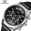 Other Watches Men's Business Genuine Leather Luxury Fashion Silver Black Free Shipping Set Waterproof Quartz Calendar Relogio Masculino Q240118