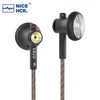 Fones de ouvido nicehck eb2s 3,5 mm 4,4 mm metal CNC HiFi Earbud 15,4 mm LCP Dinâmico Música Vocal Ear fone de ouvido HD Headset B40/B70/EBX21