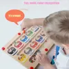 Enfants Montessori jouet stylo magnétique jeu de balle mobile tri des couleurs tableau de comptage entraînement de motricité fine jouets éducatifs sensoriels 240117