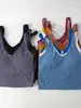 Yoga Outfit Women's Sports Bra Running Vest Fitness Sleeveless U-shaped Jogging With Lined Chest Pad