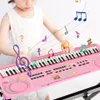 Clavier de piano électronique pour enfants portable 61 touches orgue avec microphone jouets éducatifs instrument de musique cadeau pour enfant débutant 240117