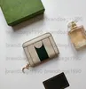 Classic ophidia Wallet Card Holder Keychain Small Zipper Bag Coin bag Wholesale leather wallet 10*7cm Come with box