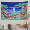 Tapestries Fantasy 3D Printing Psychedelic shroom Tapestry Hippie Boho Colorful Abstract Cute Room Home Decor Sorcery Wallvaiduryd