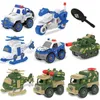 Electric/RC Car Nut Demontering Lastning och lossning Polis Motorcykel Militär Tank Car LDREN SCREW BOY Creative Tool Education Toy CARVAIDURYB