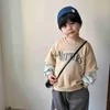 Hoodies Swefsshirts 2024 Spring New Ldren Long Sleeve Disual Swestshirt رسالة طباعة الأولاد الفتيات الفتيات الأطفال فضفاضة قمم الأطفال H240508