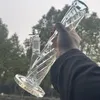 Percolatore in vetro Bong Narghilè Matrice blu Perc Bicchieri spessi Bong Pipa ad acqua Becher da fumo Dab Rig con ciotola da 14 mm downstem Perc