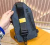 Designer di lusso da uomo SAUMUR SLINGBAG Borsa a tracolla iconica Borse per cellulare Uomo Cross Body lettera borsa a tracolla Borsa da donna tote portafoglio Eclipse Canvas M45912