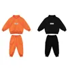 Baby Boys Half Zip Sweatshirt Sweatpant Kids Tracksuit Children Outfit Jumper Jogger Track Pant Set Spring Autumn 1-12 Years 240117