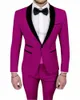 Herrenanzüge Hellgrau Hochzeit Für Männer Nach Maß One Button Trauzeuge Mann Anzug Bräutigam Smoking Prom Blazer Sets Jacke Hosen