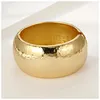 Bracelet rond spécial vintage pour femmes de haute qualité poli avec bracelet épais plaqué or manchette bijoux cadeaux 240117