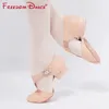 Echtes Leder Stretch Jazz Dance Schuhe für Frauen T Strap Ballett Lyrical Tanz Schuh Lehrer Tanz Sandalen Übung Schuh 240117