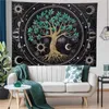 Wandtapijten Wandtapijt Art Deco Deken Levensboom Tarot Tafelkleed Altaarkleed Gordijn Hangend Thuis Slaapkamer Woonkamer Decoratievaiduryd