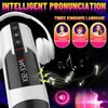 HESEKS 5D Flesh Telescopic Automatic Mastubator Heating Real Voice Oral Masturbator Blowjob Machine Vagina Sex Toy for Men 240117