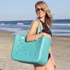 Sacos de armazenamento à prova d'água Bogg Beach Bag Sólido Perfurado Organizador Cesta Verão Parque Aquático Bolsas Grandes Presentes de Estoque Feminino GC2090