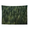 Wandtapijten Misty Forest Tree Natuurlijk landschap Tapestry Esthetische kamerdecoratie Muurhangende doek Groot formaat Nordic Home Decorvaiduryd