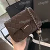 Dwa rozmiary kobiety klapka na ramię skórzana diamentowa kratona luksusowa torebka srebrna sprzętowa konstrukcja designerka łańcucha torba crossbody tożsamka