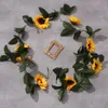 Bundle of Sunflower Single Branch Sunflower Store Engineering Decoration Shopping Mall Meichen Sales Office Garden Landscaping Fake Flower Material RLY