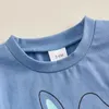 衣料品セットベイビーボーイイースター衣装幼児サマーTシャツショーツ2PCSセット2T 3Tかわいいトップトラックスーツマッチング服