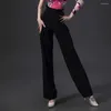 Stage Wear Button And High Waist Design Pants Female Latin Dance Dress For Women Samba Ballroom Dancewear Costumes NY71 107