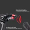 Lights Light arrière du vélo + alarme antitheft USB Charge sans fil à distance de télécommande LED LED TOULEUR LABLE LABLE LANTER