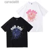 Sp5der Marque Chemises imprimées Hommes et femmes O-cou Casual t Tendance de la mode classique pour la rue simple Coton Court Hommes Femmes Tees Manches Sp DX003 SXIC