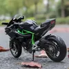 Electric/RC Car Maisto 1 12 Kawasaki Ninja H2 R Motorcykel H2R Model Static Die Cast Vehicles Collectible Hobbies Moto Toy Gifts MotorBikel231223